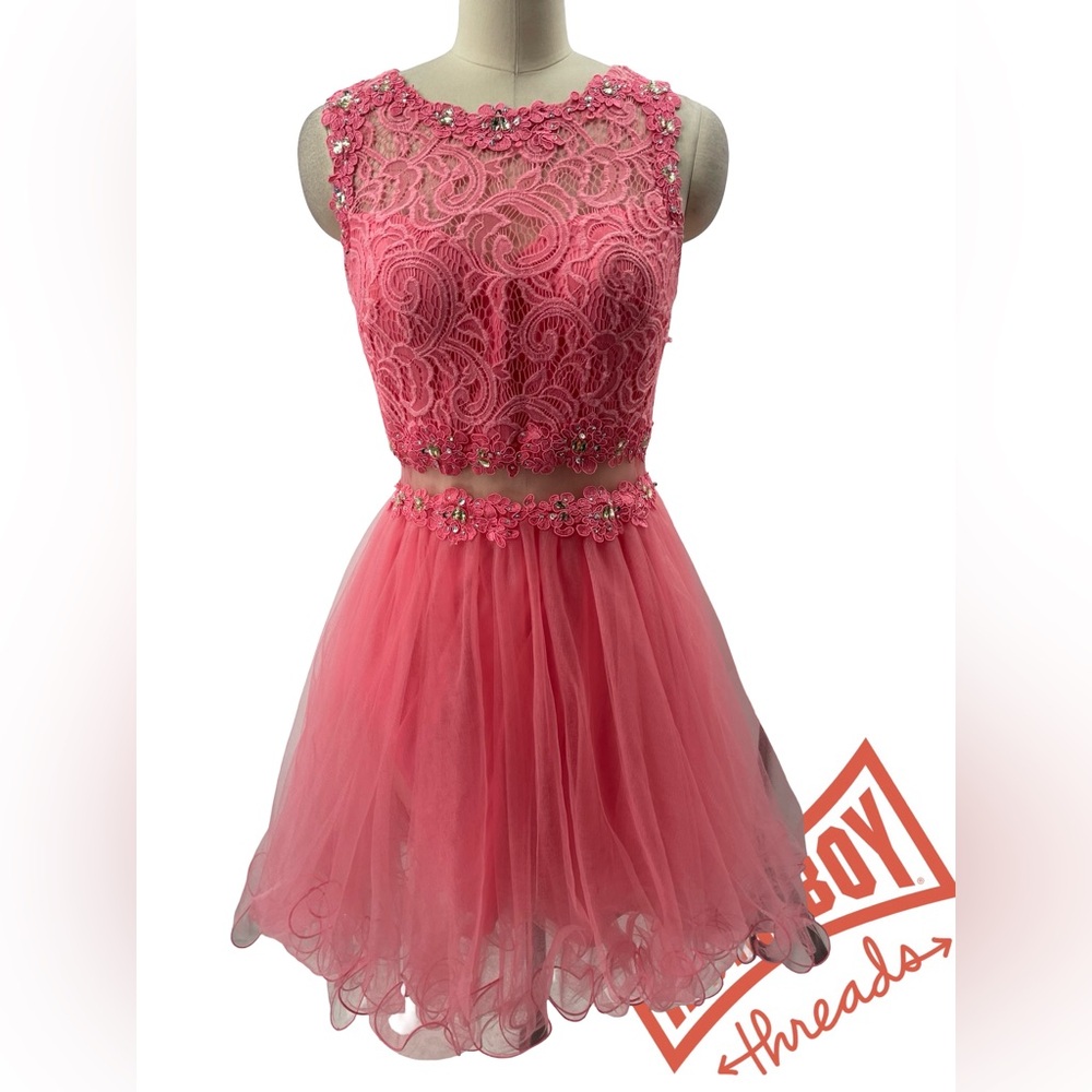 May Queen Pink Lace Dress